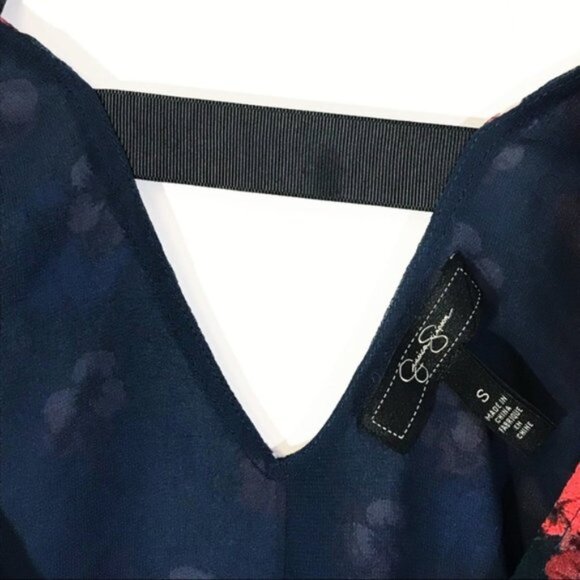 Jessica Simpson floral tank top Sz S - Picture 5 of 9